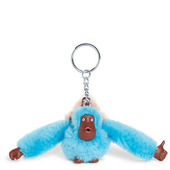 Kipling Mom And Baby Classic Monkey Keychain Accessories Warm Blue | AU 1942YX